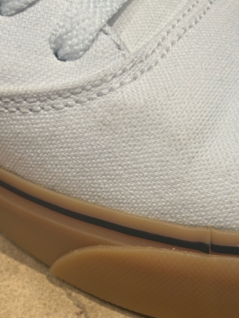 Nike Men’s Chron 2 Canvas SB White Sneakers with Gum Sole, size 7.5 - Picture 9 of 9